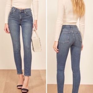 NWT Reformation High & Skinny Jean in Color Rhine